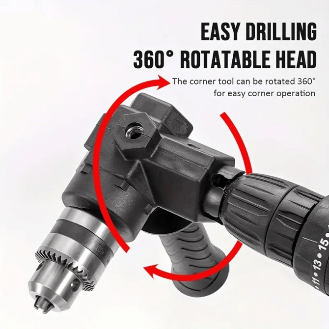 Адаптер портативний 90° трикулачковий патрон для дриля. Киев - изображение 1