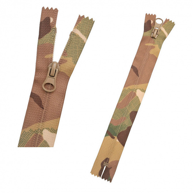 Блискавка №5 реверсна Multi Camouflage+tan з швидкою доставкою Киев - изображение 1