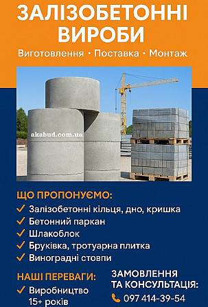 Залізобетонні вироби від виробника. Кривой Рог - изображение 1