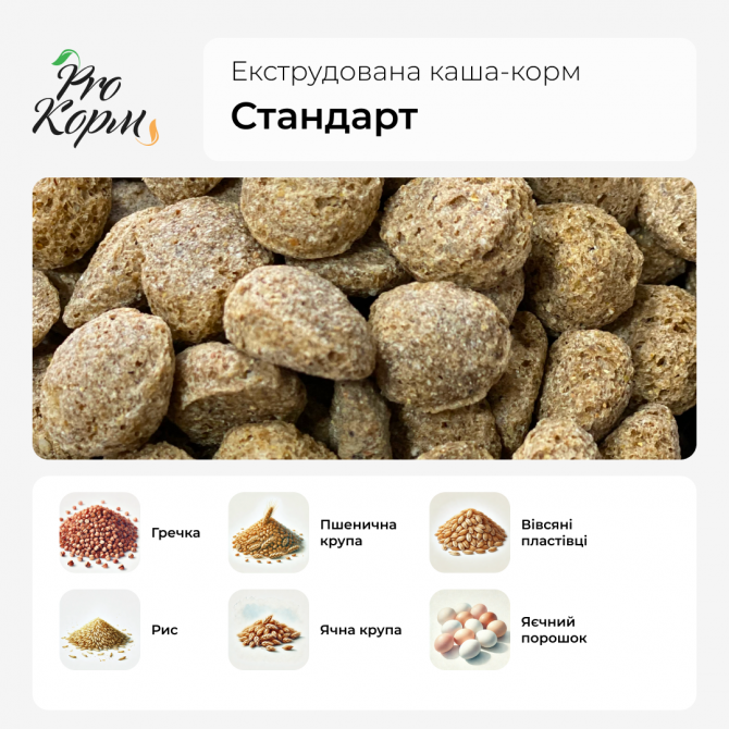 Экструдированный корм -каша "стандарт" Дніпро - зображення 1
