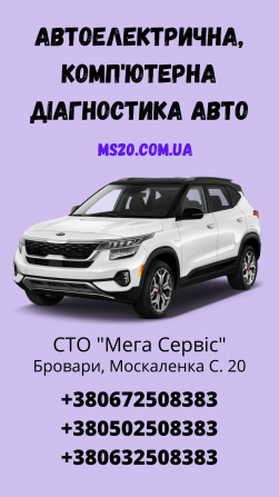 Ремонт Електромобілей, Електроприладів автомобіля на Сто "мега Сервіс" Бровары - изображение 1