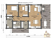 Зруб з рубленої колоди під ключ Одеса