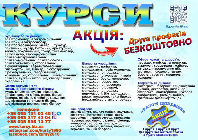 Курси кухаря, зварника, токаря, електрика, перуаря, маляра, манікюра Ивано-Франковск - изображение 1