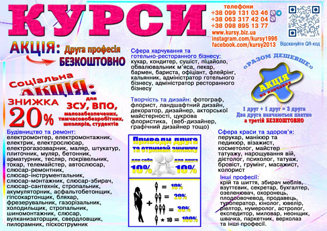 Курси друга професія безкоштовно диплом і сертифікат Київ - зображення 1