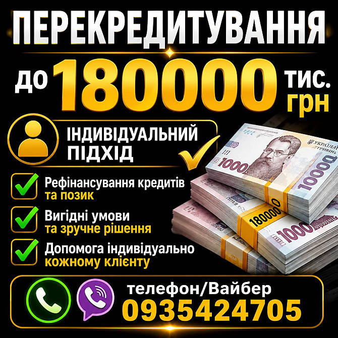 Кредит на карту або у відділенні.перекредитування Мфо(індивідуально) Киев - изображение 1