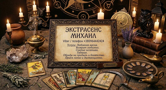 Сильный экстрасенс и таролог в Днепре: любовная магия, снятие порчи, помощь в сложной ситуации. Дніпро - зображення 1