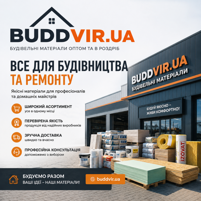 Будівельні матеріали для ремонту та будівництва Київ - зображення 1
