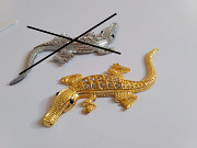 Наклейка на авто металлическая Крокодил Украшение кузова, салона авто із м. Бориспіль