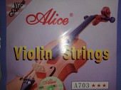 Продам струны для скрипки Alice новые на 1/8, 1/4, 1/2, 3/4, 4/4 із м. Миколаїв