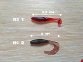 Силиконовые твистера приманки 10 шт.разные из г. Борисполь