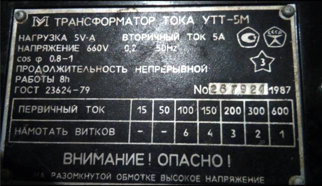 УТТ-5М — трансформатор тока Киев - изображение 1
