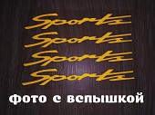 Наклейка на ручки, диски , дворники авто 13.4 см Спорт светоотражающая із м. Бориспіль