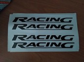 Наклейки на ручки Racing Черная 4 шт із м. Бориспіль