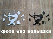 Наклейка на авто на люк бака авто Черная, Белая із м. Бориспіль