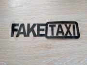 Наклейка на авто Faketaxi Черная из г. Борисполь